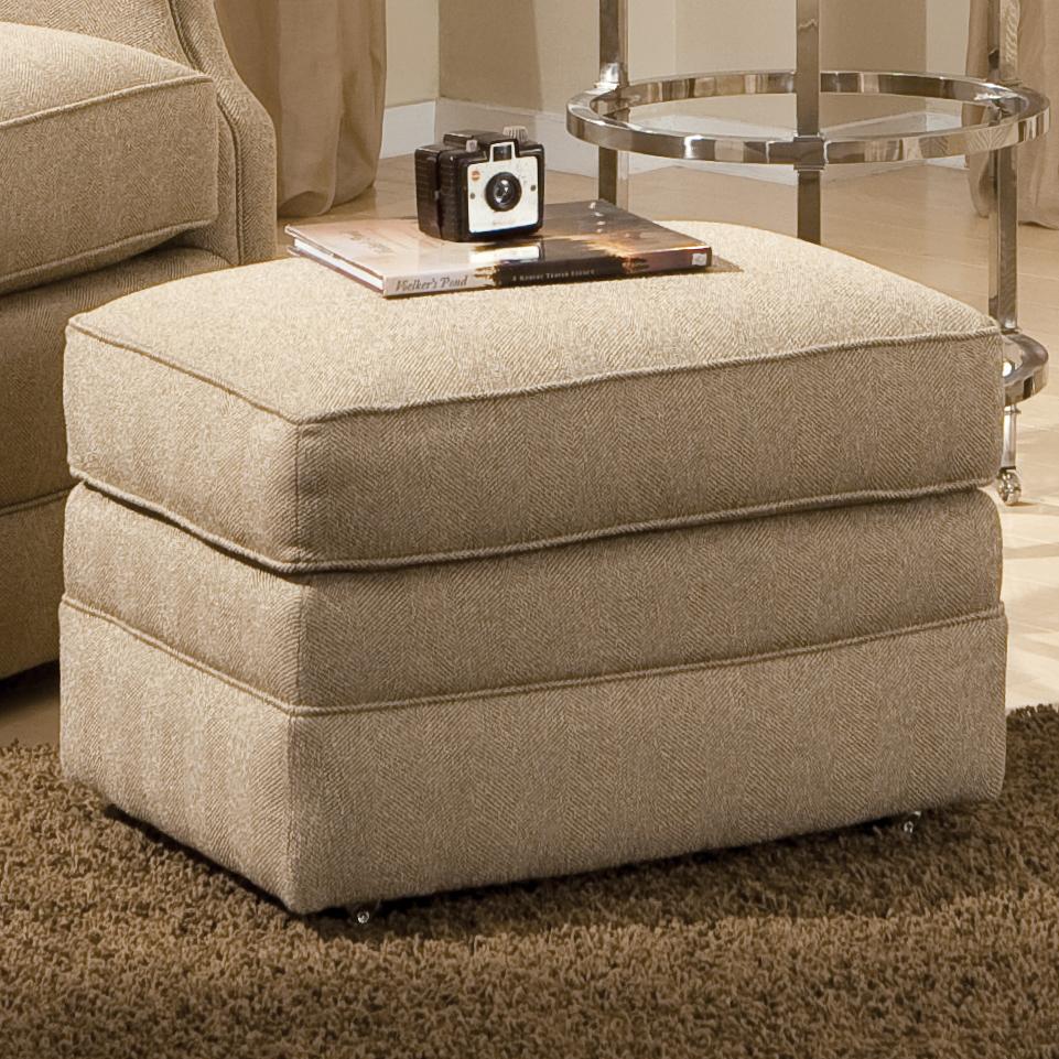 Smith Brothers Accent Chairs and Ottomans SB 82040 Ottoman with Casters Wayside Furniture